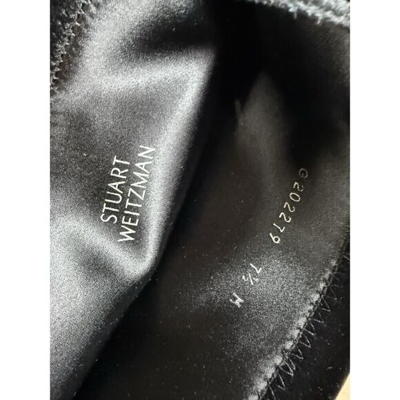 Stuart Weitzman Leggylady Stretch Velvet Over the Knee Thigh High Boots Size 7.5 - Picture 8 of 9